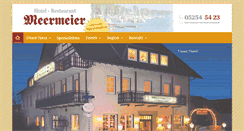 Desktop Screenshot of hotel-restaurant-meermeier.de